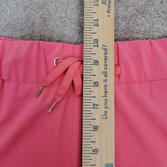 Chico's Coral Cropped Pants Sz 0 US 4 Outdoor Lightweight Hiking Tie Waist EUC - Picture 7 of 11